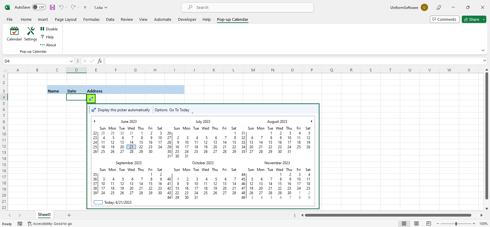 Add Date Picker To Excel Column Newbermo