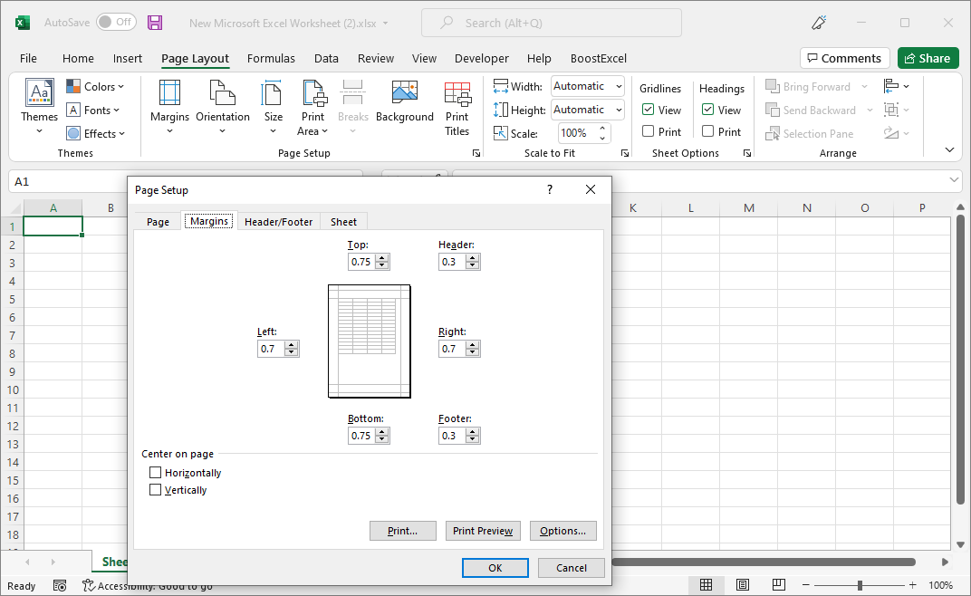 Custom Page Size